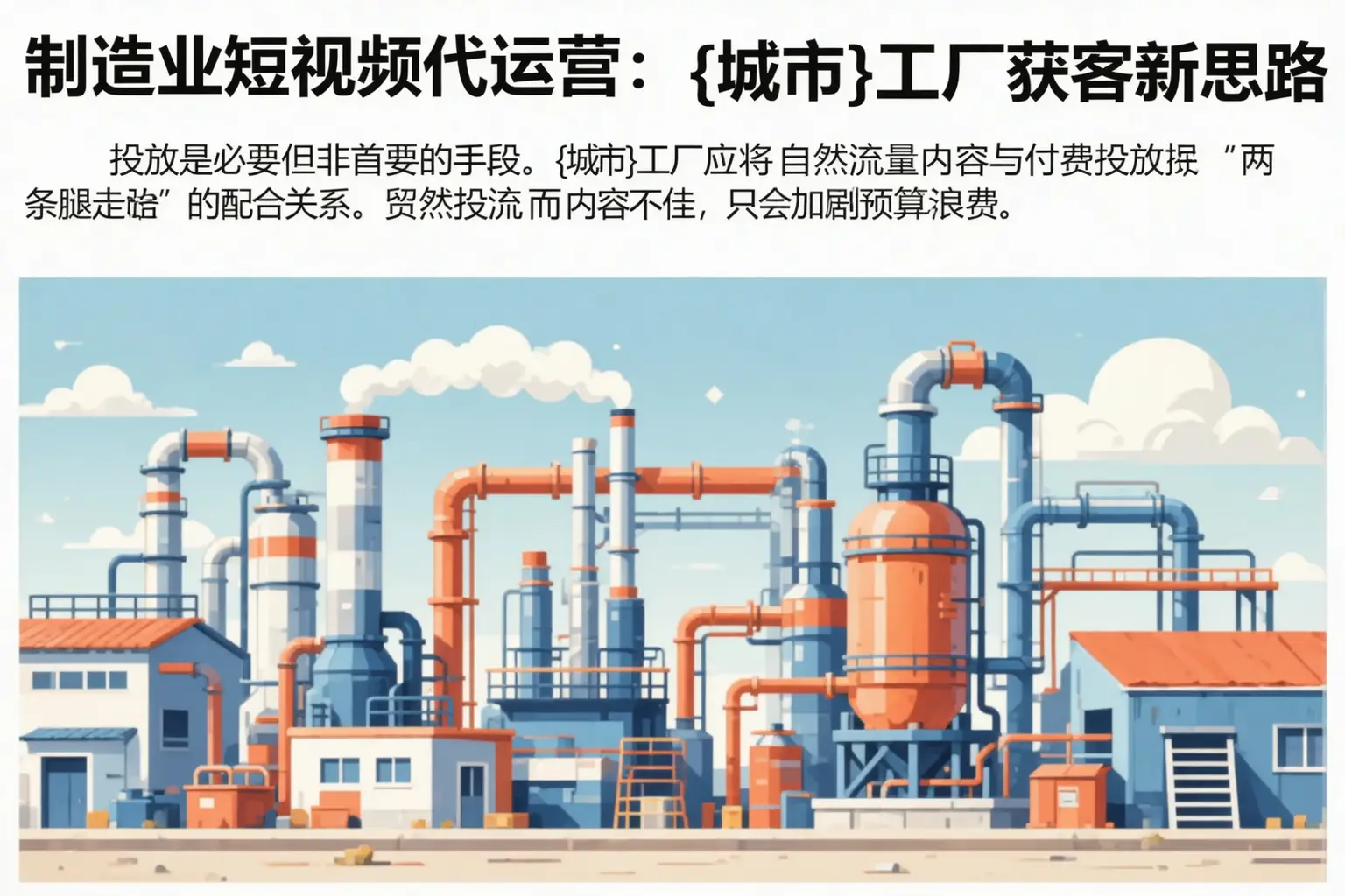 制造业短视频代运营：高明工厂获客新思路